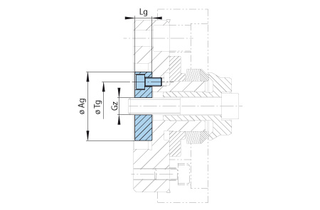 Composant module pour serrage manuel LBDF Baugruppe-Handspannung